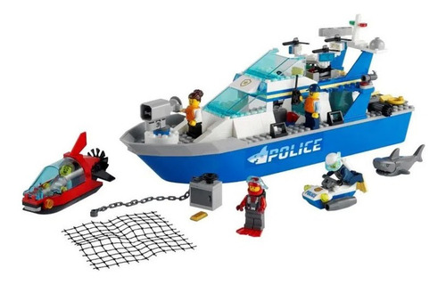 Imagem 2 de 2 de Lego City Barco Da Patrulha Da Policia