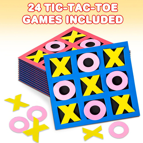 Minijuego De Mesa Gamie Tic Tac Toe Foam De 5 Pulgadas, Paqu