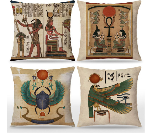 Udinaz Vintage Egipto Faraón Antiguo Egipto Jeroglíficos Mit