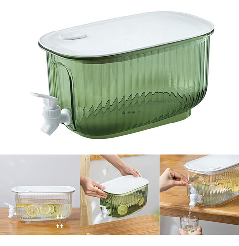 Dispensador De Bebidas 4l Armazenamento Com Com Válvula De