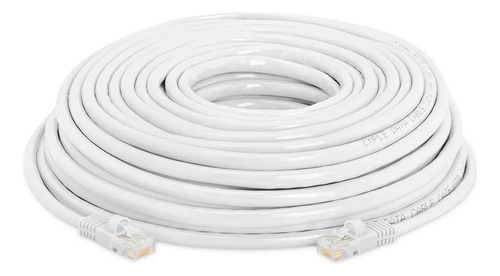 Cable Para Internet Cat5e 40 Metros Blanco Alta Calidad 