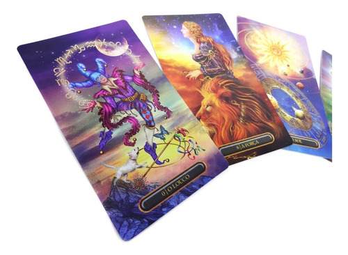 Imagem 4 de 4 de Gilded Tarot Royale + Livro + Toalha Preta + Saquinho