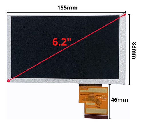 Tela Lcd Display Dvd Pioneer 2din Original Avh-a218bt 218