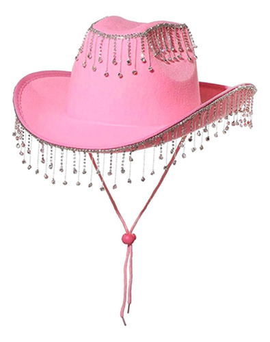 Sombrero De Vaquero Occidental Para Mujer, Borla De