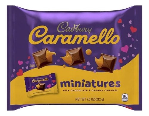 Cadbury Caramello Minis Chocolates Rellenos Caramelo 212g 