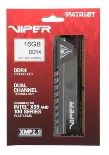 Memória Ram Viper Pc 16gb Ddr4 Pe000537-pve416g240c