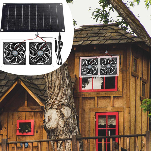 Extractor De Ventilador De De Panel Solar A Prueba De