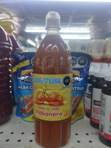 Pack 2 Salsa De Chile Habanero De 1lt C/u Roja, Lol-tun
