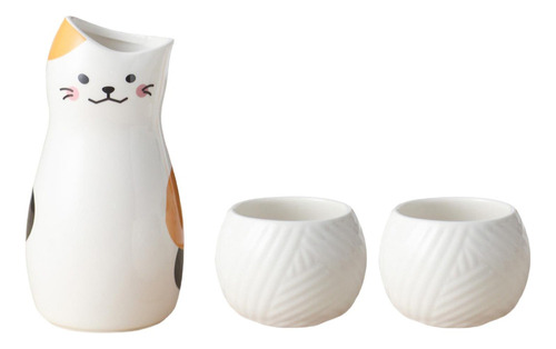 A Juego De Vasos De Cerámica For Botella De Sake, Vasos De
