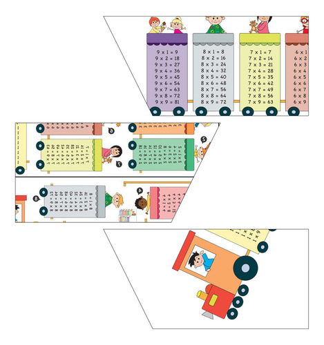 Adhesivos De Pared Para Tabla De Multiplicar, Tabla De Multi