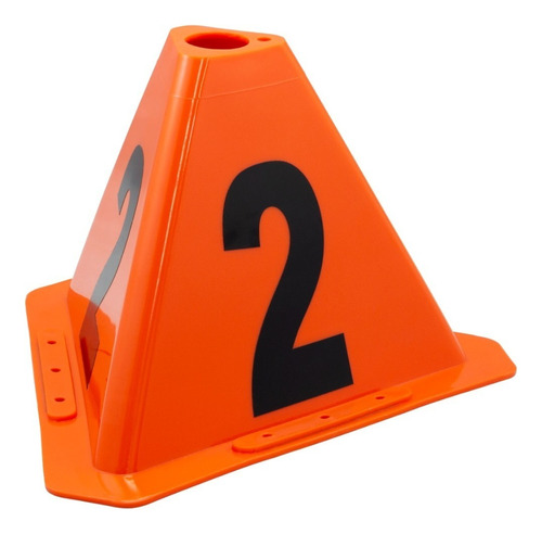 20 Conos De Identificacion Vehicular Enumeradas 1 Al 20 Color Naranja