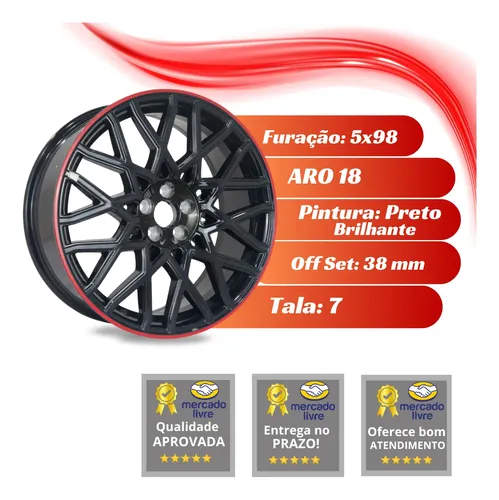 Roda Fiat Fastback Pulse Aro 18 Abarth Avulso 5x98 + Bico