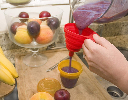 Juego De 8 Embudos Plegables De Silicona Para Cocina