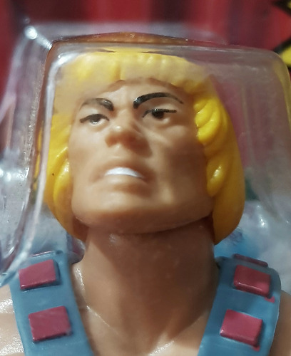 He-man Versión Mattel Cabeza Retro, 14 Cm. 20 Movidas. (Usado)
