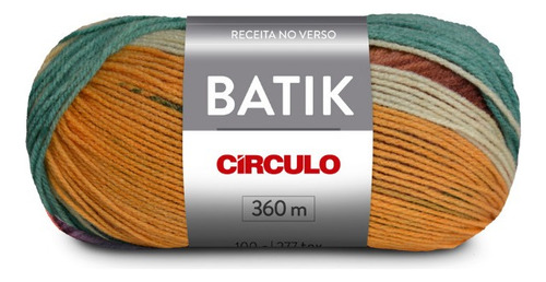 Lã Tricô Batik Circulo 360m 100g (277 Tex) 100% Acrílico Cor 9797 - Espaço