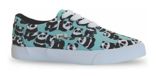 Zapatilla Lona Mujer Estampada Osos Art Bear. Marca Muaa