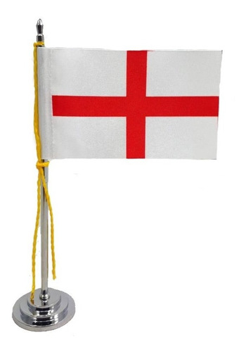 Mini Bandeira De Mesa Inglaterra 15 Cm Poliéster