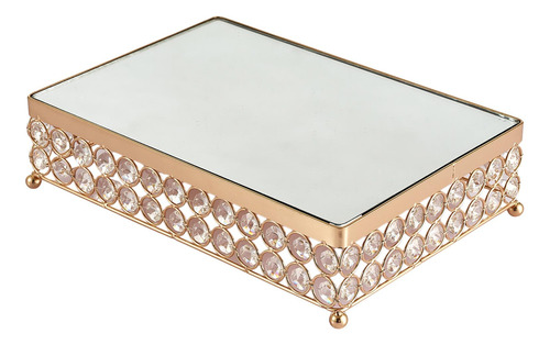 Metal Cristal Postre Snack Pastel Stand Metro Metro Oro Oro