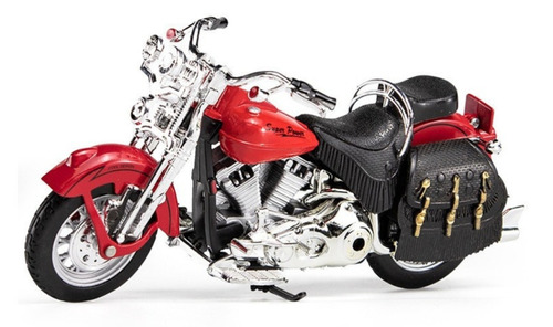 Harley Davidson-prince 1:12 Miniatura Metal Autos Colección Color Rojo