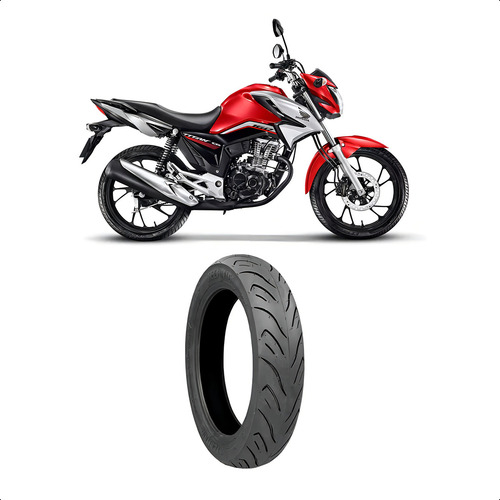 Pneu Traseiro Ybr Factor Fazer150 100/80-18 Sport R S/camara