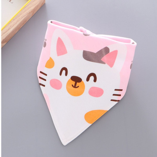 4 Piezas Baberos De Algodón De Bebé Con Estampado De Animal