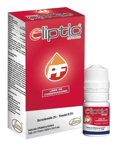 Eliptic® Ofteno Pf 5ml (dorzolamida) | Solución Oftálmica