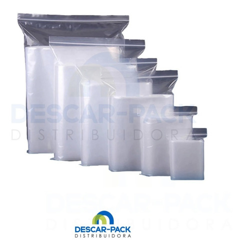 Imagen 1 de 6 de Bolsa Zipper 30x40 Cierre Hermetico 60 Micrones X100unid