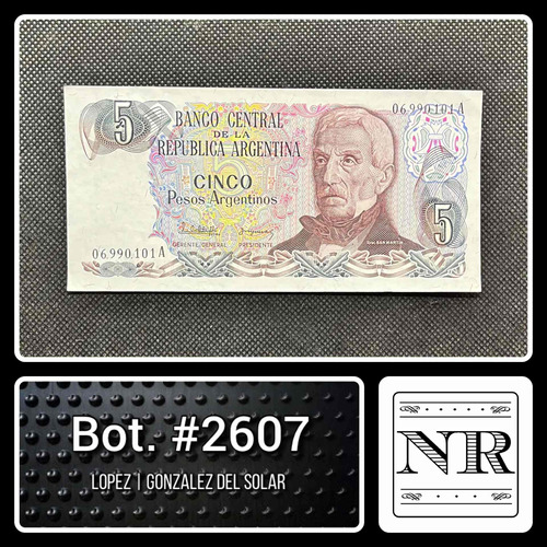 Argentina - 5 $a - Año 1983 - Bot. #2607 - L | G Del S
