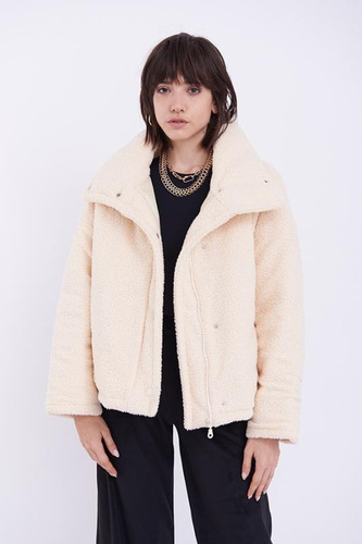 Campera Abrigada De Cordero Curly Mujer