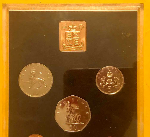 Set 6 Monedas 1971 Inglaterra Ynorte Irlanda Sistema Décimal (Usado)