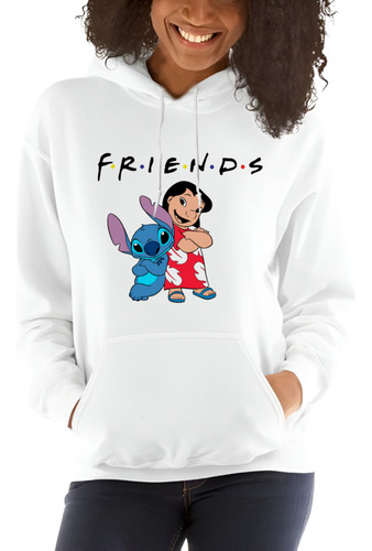 Sudadera Con Gorro Friends Forever Lilo Y Stitch