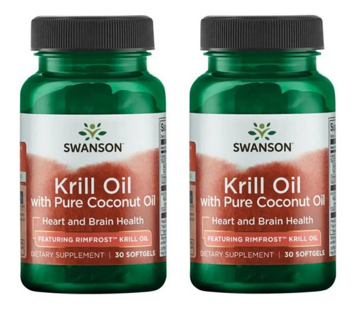 Aceite De Krill Oil  Pack 2x Swanson Potenciada Envio Gratis