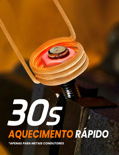 Aquecedor Por Indução Magnética 1100w Usa-034 Usatest Kit