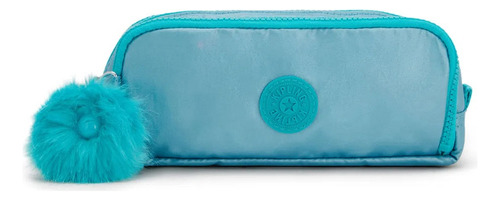 Estojo Gitroy Naturl Aqua Met Kipling Cor Azul