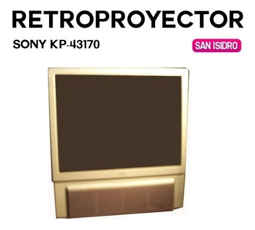 Retroproyector Sony Kp-43170 43 Pulgadas