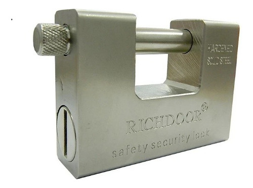 Cadeado Richdoor Horizontal Aço 990gr / 5 Chaves.