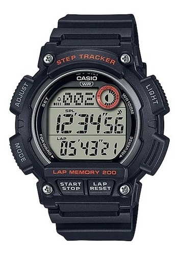 Reloj Casio Step Tracker Negro Original Hombre E-watch 