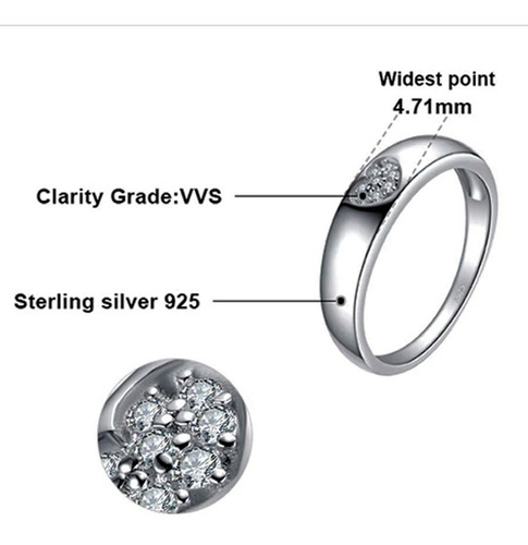 Anillo O Argolla En Plata Compromiso - Corazon Para Mujer