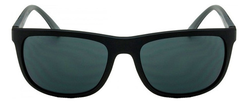 Óculos De Sol Empório Armani Ea4079 5042/87 Preto Fosco Cor da lente Cinza Desenho Retangular