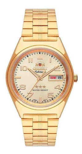 Relógio Orient Masculino Automatico Dourado 469gp083 C2kx