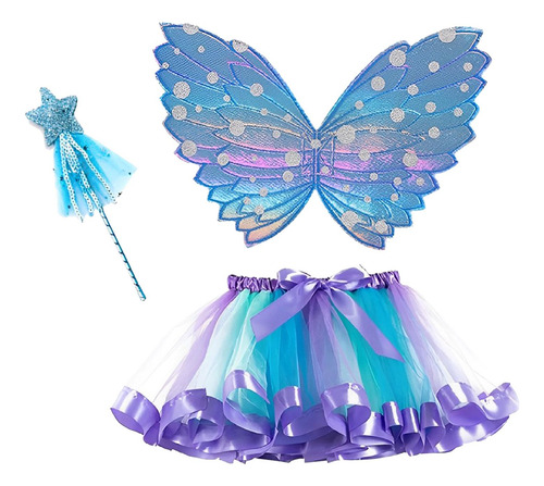 2 Conjunto De Disfraz De Hada Para Niñas, De Hadas Y