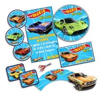 Comprar Kit Imprimible Hot Wheels Personalizado Cumpleaños Candybar