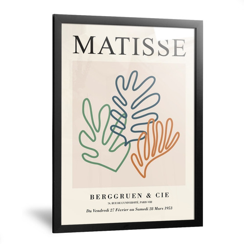 Cuadros Matisse Coral Geométricos Modernos Decorativos 35x50