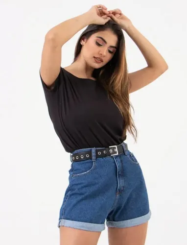 Shorts lady rock store mercado livre