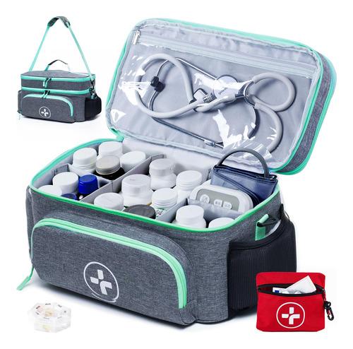 Bagsfy Bolsa De Medicina -doble Capas De Medicina Jfqhm