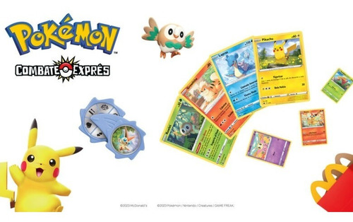 Coleccion Pokemon Mcdonalds 2023 No Taps Tomy Chipy Pikachu