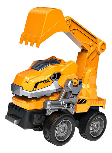 Transformador De Vehículo, Modelo De Excavadora Amarilla