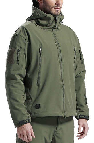 Imagen 4 de 10 de Campera Táctica Militar Softshell Piel De Tiburón Impermeabl