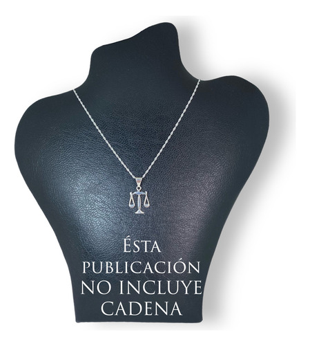 Dije Balanza De Justicia Abogada Plata 925 Sin Cadena (h9)
