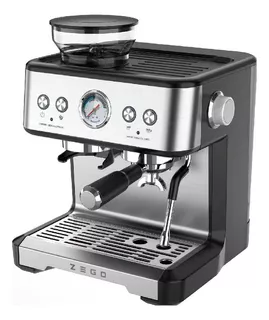 Cafetera Zego Foodie ZCPRO2300S automática plateada expreso 220V - 240V